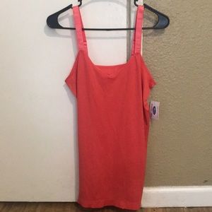 Tank top inch strap width. Dusty rose